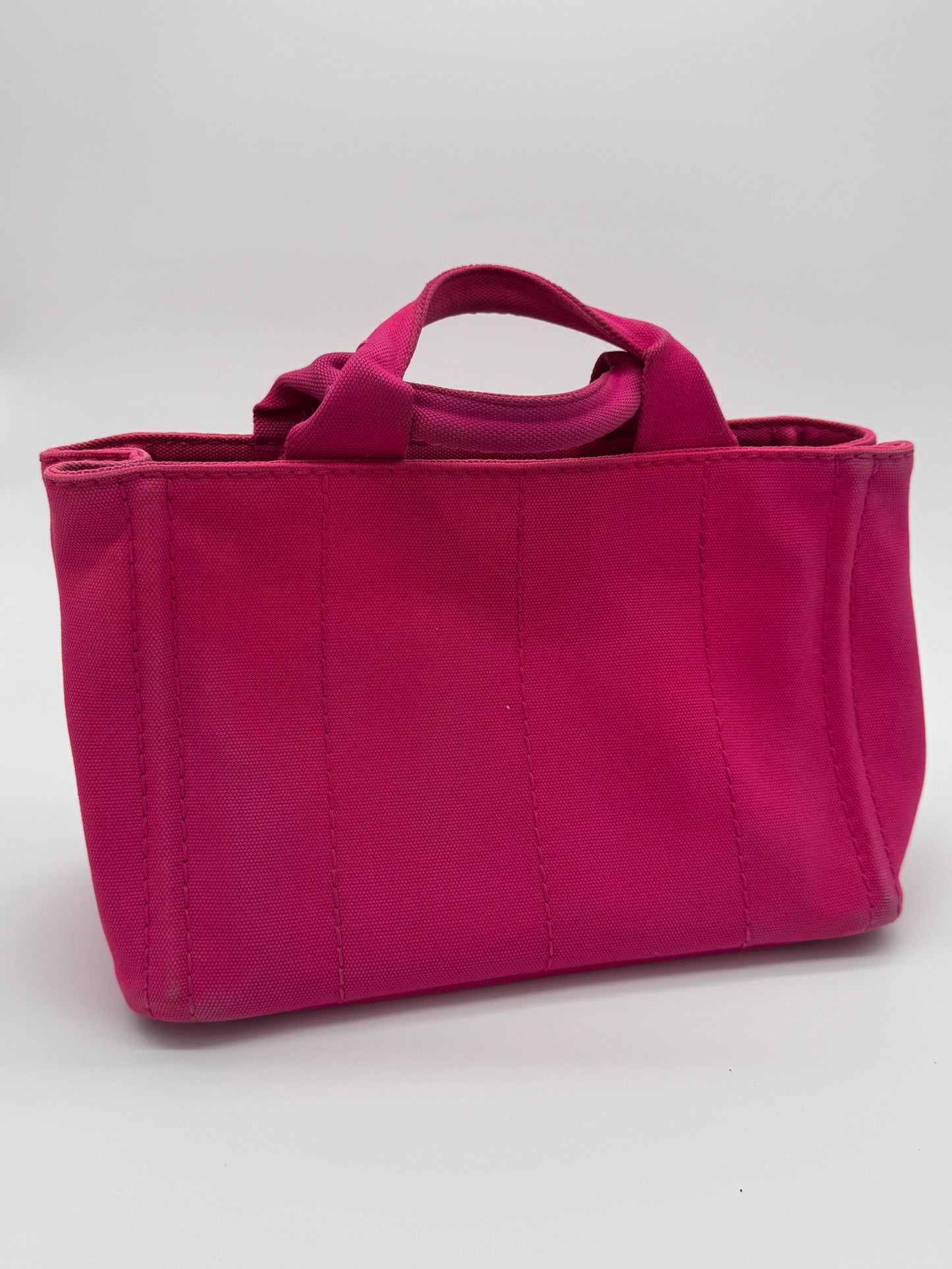 Prada Pink Canapa Tote Bag