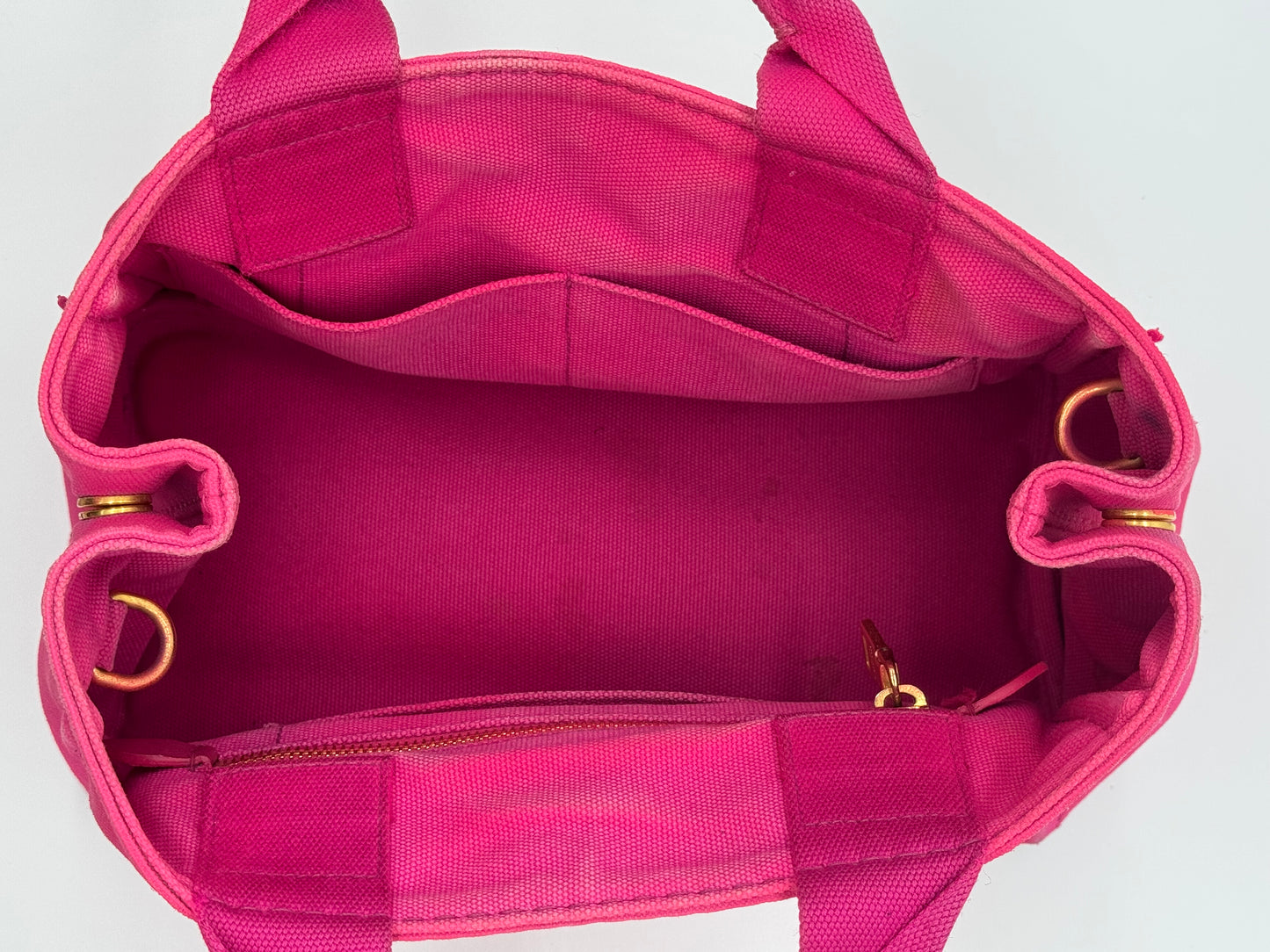 Prada Pink Canapa Tote Bag