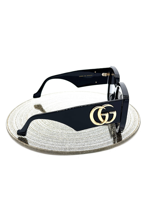 Gucci Oversized GG Black Square Frames