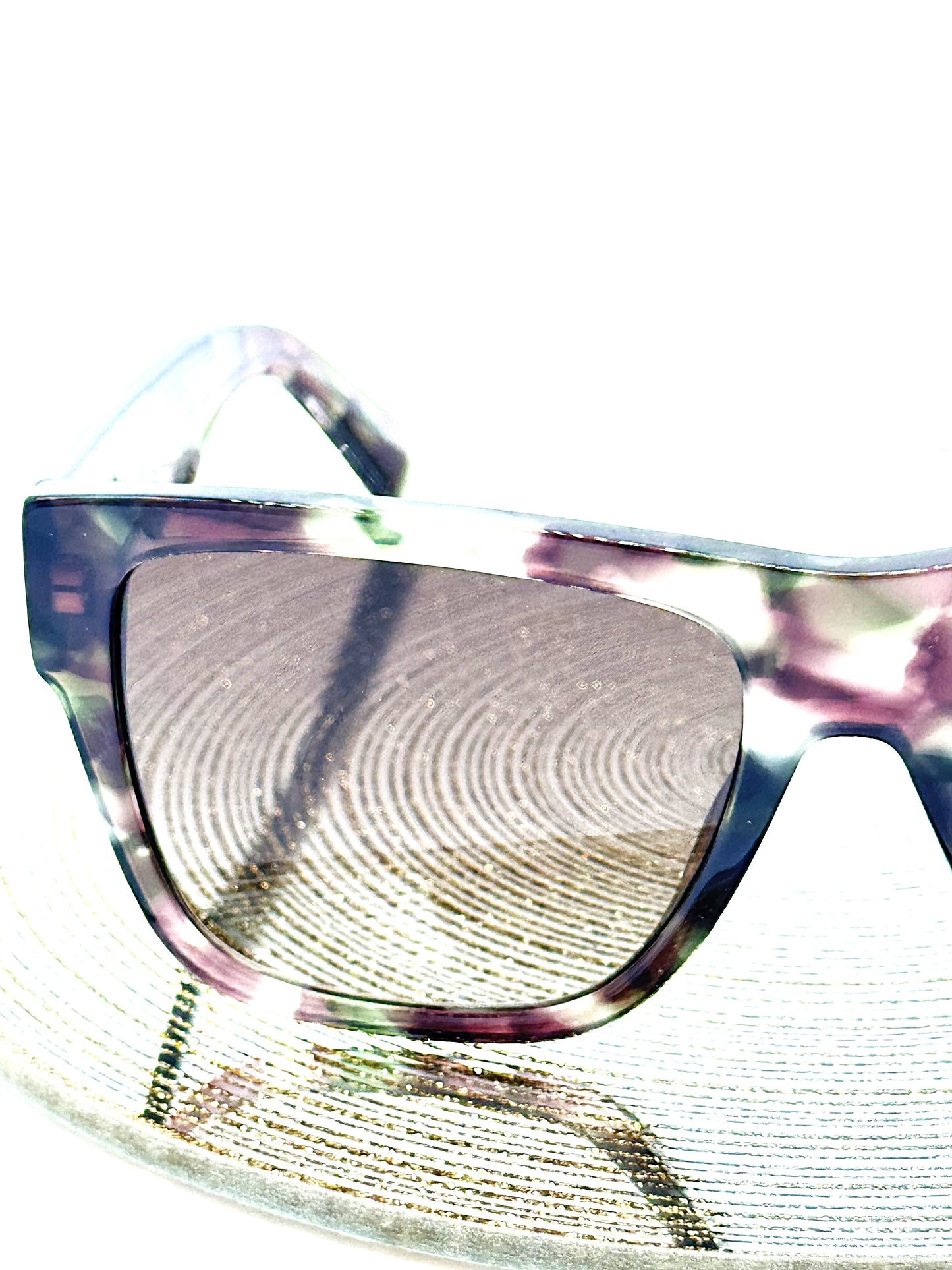 Moschino Purple/Green Tortoise Shell Frames