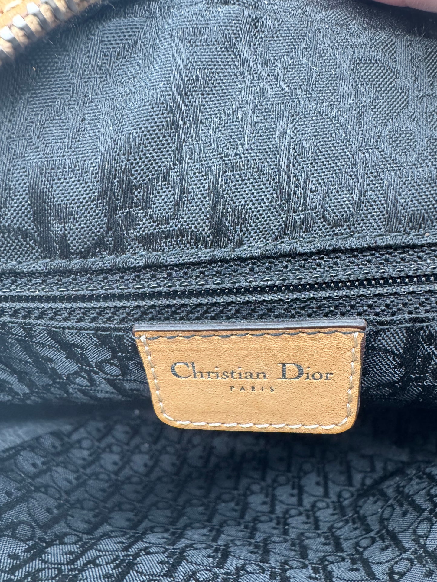 Christian Dior Multicolor Argyle Check Shoulder Bag
